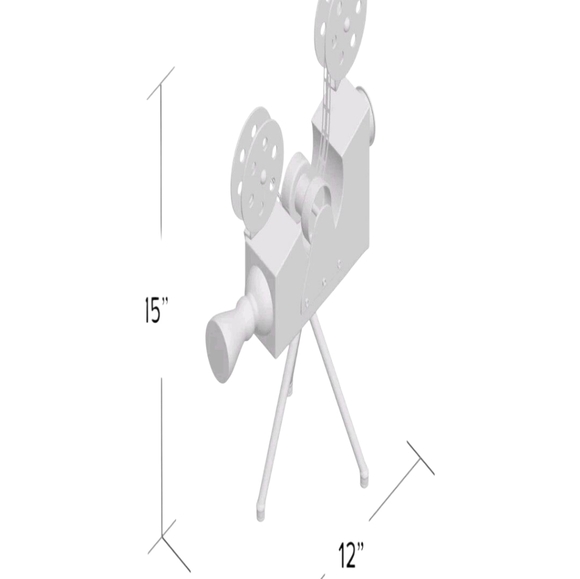 Movie Projector Camera Decor Metal Sculpture. - Picture 10 of 11